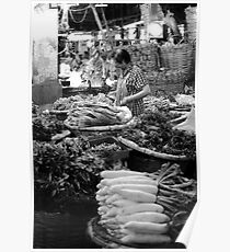 Bangkok Flower Market - Vegetables Poster