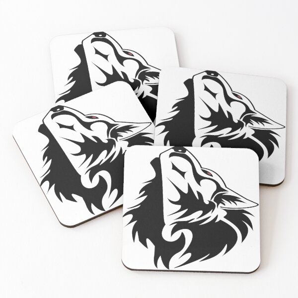 Item preview, Lone Wolf og logo art, Gray wolf Tattoo ink Tribe Drawing, designed and sold by amine benrabbah.