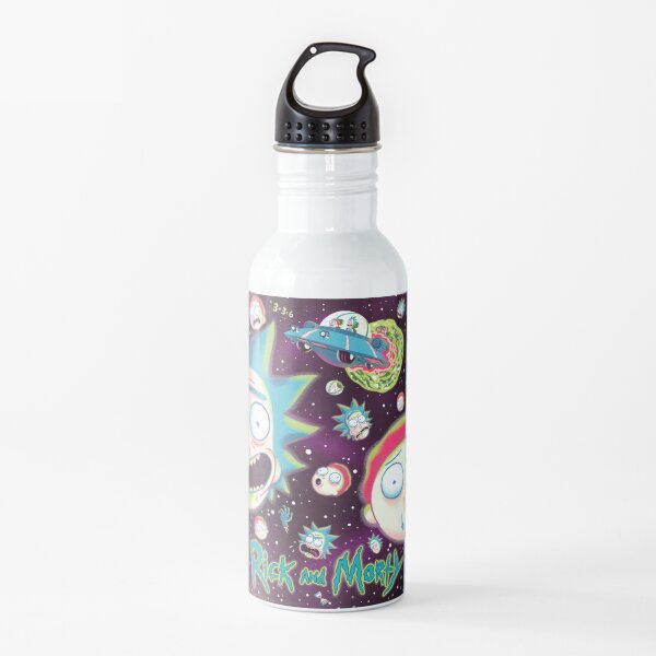 Rick and Morty Galaxy Water Bottle
