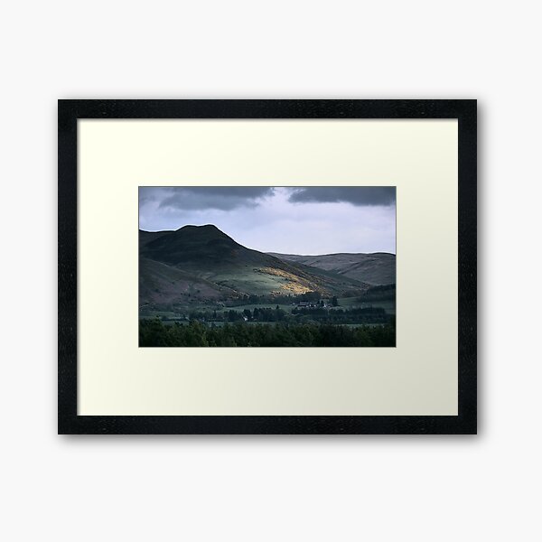 Sunlight on Craig Rossie: Verdant Velvet Framed Art Print