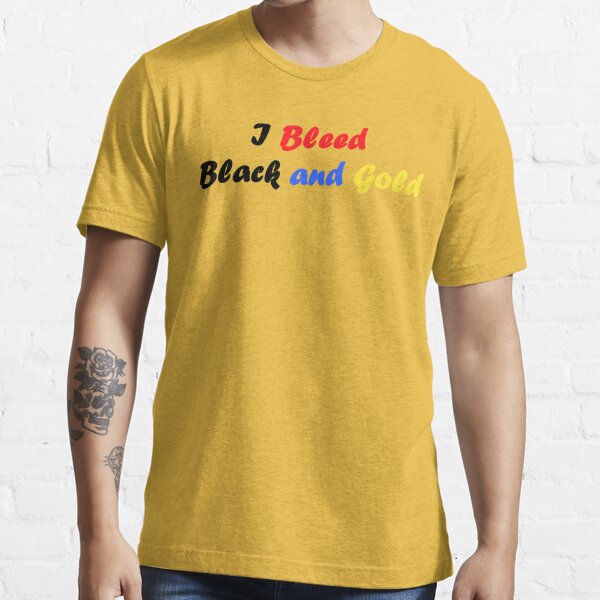 I Bleed Black And Gold Men's Pittsburgh Steelers Nation Essential