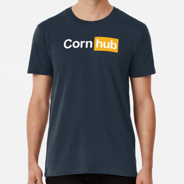 Copy of Cornhub Parody Logo Reversed Logo Premium T-Shirt