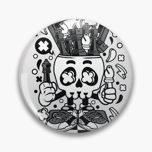 Item preview,  Skull Head Chess player designed and sold by Nickelparis.