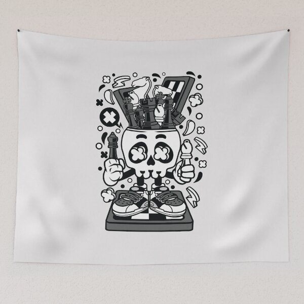 Item preview,  Skull Head Chess player designed and sold by Nickelparis.