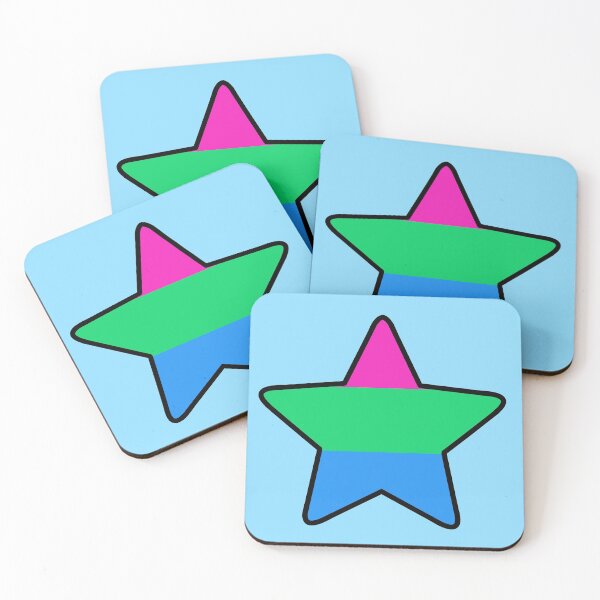 Item preview, Polysexual Pride Star (updated) designed and sold by SimplyPride.