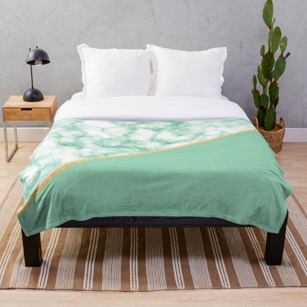 Item preview, Mint Green Marble Gold Stripe designed and sold by CreateHappy.
