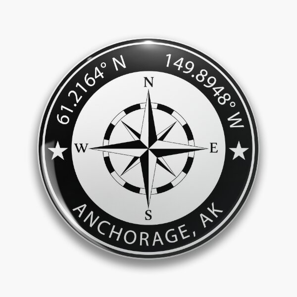 Item preview, Anchorage, Alaska Geographical Coordinates designed and sold by TeeOhGraphics.
