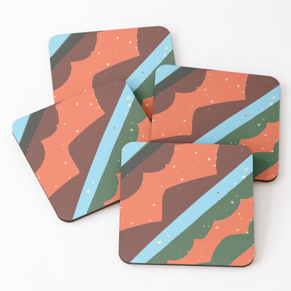Item preview, Tribal Style Diagonal Lines and Waves Textured Graphic Art GC-117-03 designed and sold by GraphicCharms.