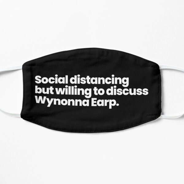 Social distancing but willing to discuss Wynonna Earp Mask