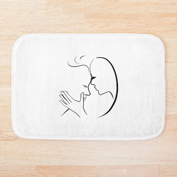 Item preview, Line Art of a Feminine and Masculine Profiles designed and sold by kallydru.
