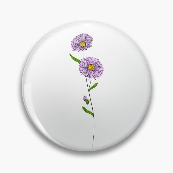 Item preview, September Flower | Aster | Color designed and sold by ekwdesigns.