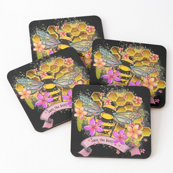 Item preview, It is important to always save the bees, honey watercolor designed and sold by Collagedream.