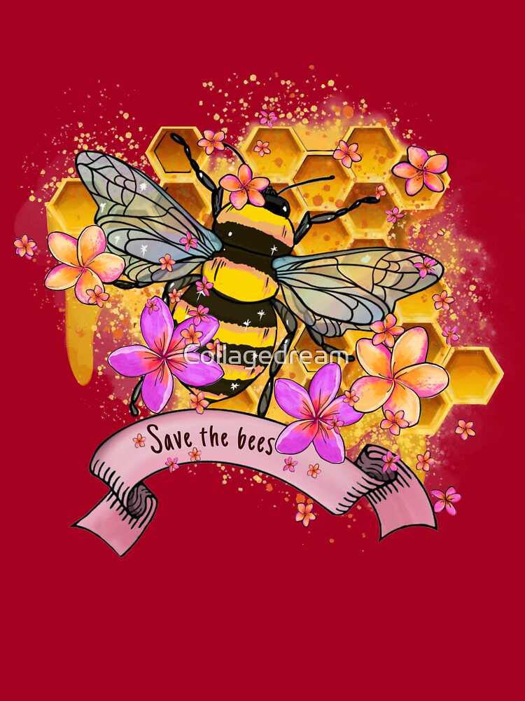 Save The Bee graphic hive protection Pullover Hoodie
