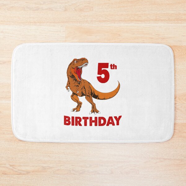 Item preview, 5th birthday with dinosaur designed and sold by AllShirts21.
