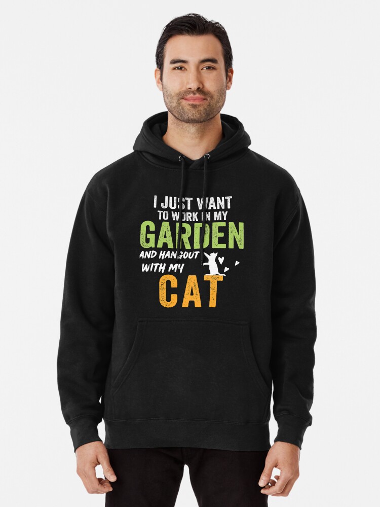 cat work hoodie