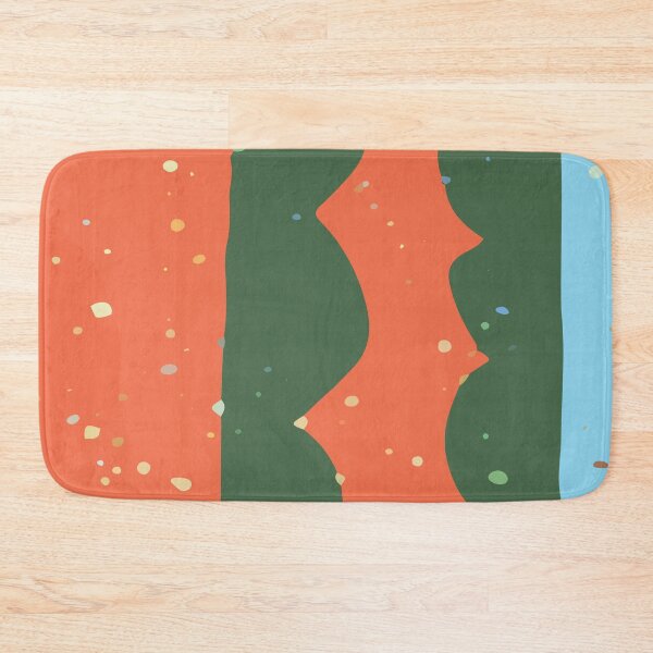 Item preview, Organic Shape Vertical Line Shapes and Bold Waves Graphic Art GC-117-04 designed and sold by GraphicCharms.