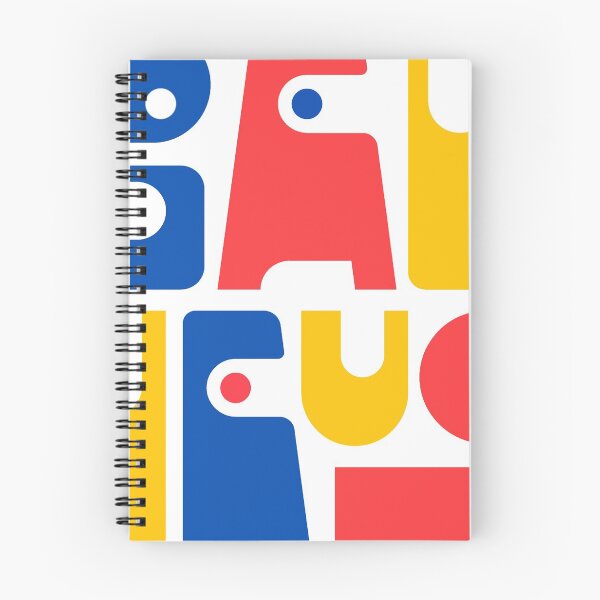 Item preview, Bauhaus Letters Blue Red Yellow #1 designed and sold by SalahBlt.