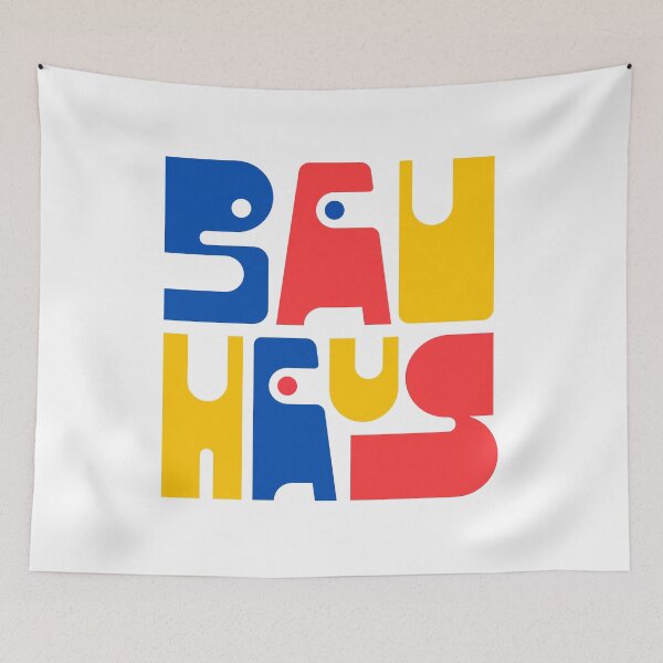 Item preview, Bauhaus Letters Blue Red Yellow #1 designed and sold by SalahBlt.