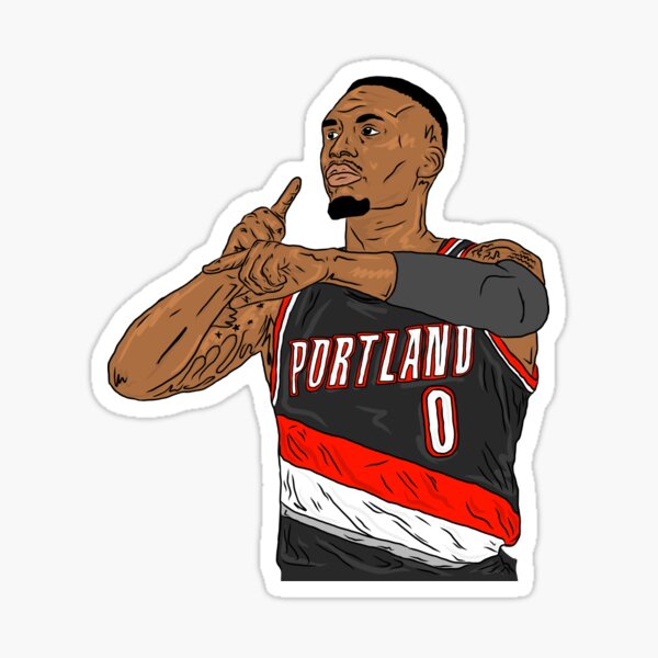 Damian Lillard Cartoon Style