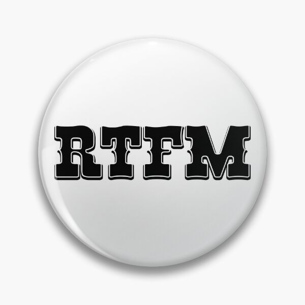 Item preview, RTFM - Western Style Black Font Design for Computer Geeks designed and sold by ramiro.