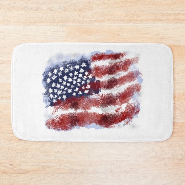 Item preview, US Flag In Distressed Watercolor designed and sold by Shay Childress.