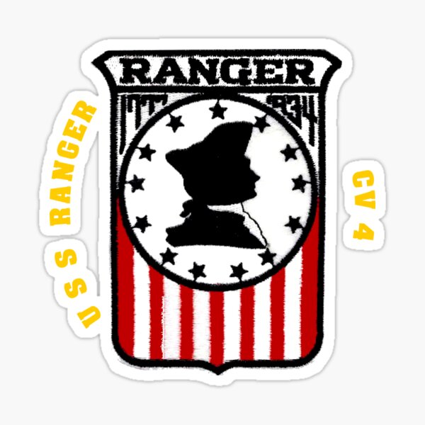 Sticker Military USN U S Navy USS RANGER CVA 61 Oval Decal