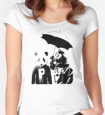 saving panda Women's Fitted Scoop T-Shirt