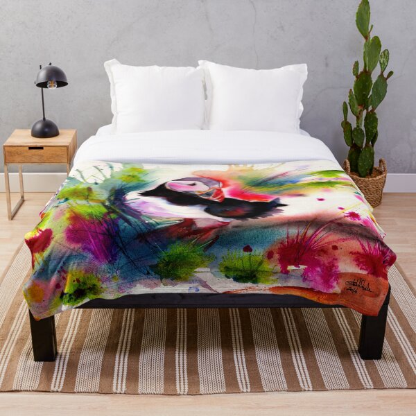 Puffin Throw Blanket