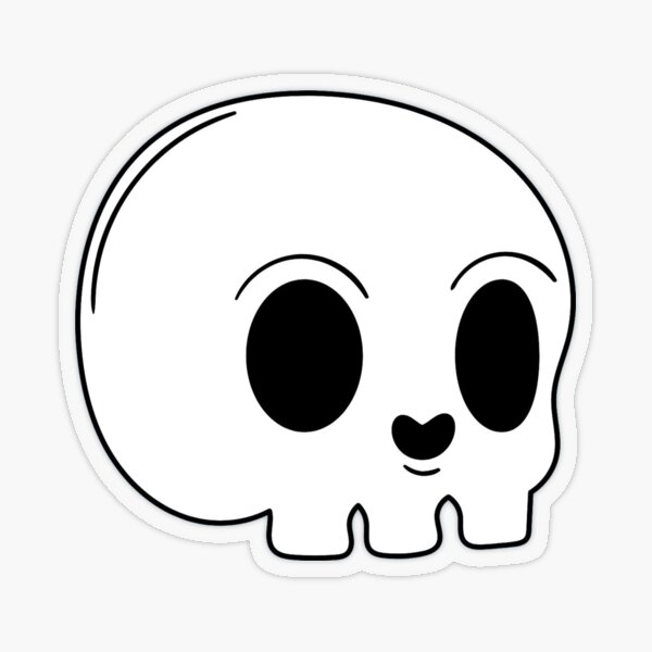 Real Emo Transparent Stickers Redbubble - emo skull transperant roblox