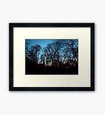 Cyan Sky Framed Print