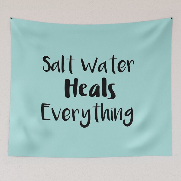 Item preview, Salt Water Heals Everything: Funny Swimming Quotes Gift Idea. designed and sold by cutitoutsir.