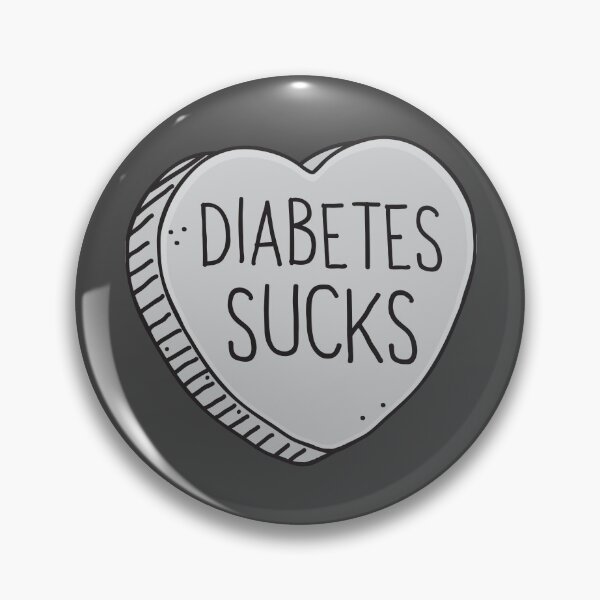 Item preview, Diabetes sucks Candy heart designed and sold by jazzydevil.