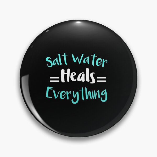 Item preview, Salt Water Heals Everything: Funny Swimming Quotes Gift Idea. designed and sold by cutitoutsir.