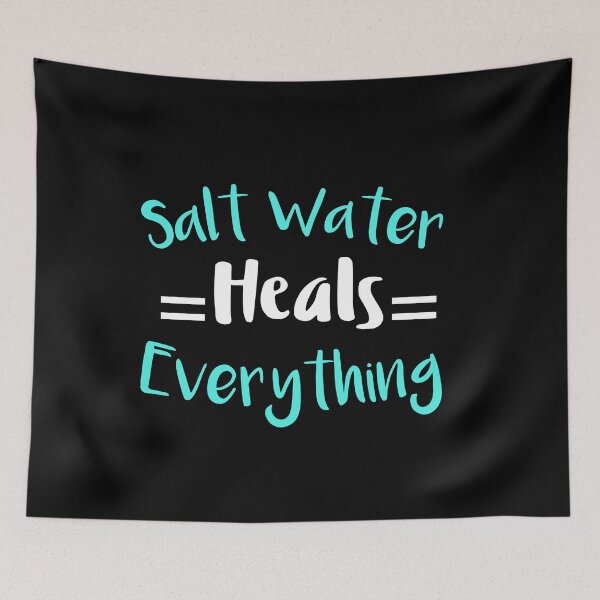 Item preview, Salt Water Heals Everything: Funny Swimming Quotes Gift Idea. designed and sold by cutitoutsir.
