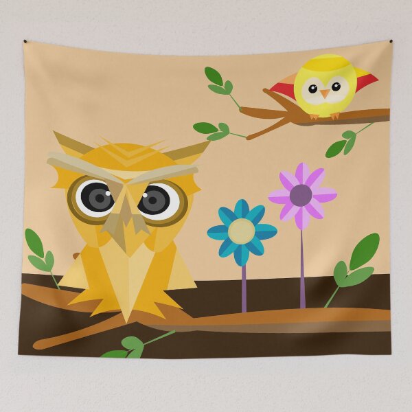 Item preview, Abstract Owl Garden Party designed and sold by MclaughlinGifts.
