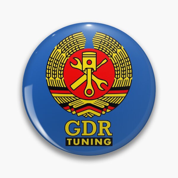 Item preview, GDR workshop tuning coat of arms (colored) designed and sold by VEB Ostladen.