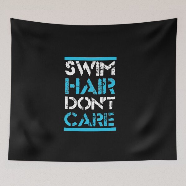 Item preview, Swim Hair Don't Care: Funny Swimming Quotes Gift Idea. designed and sold by cutitoutsir.