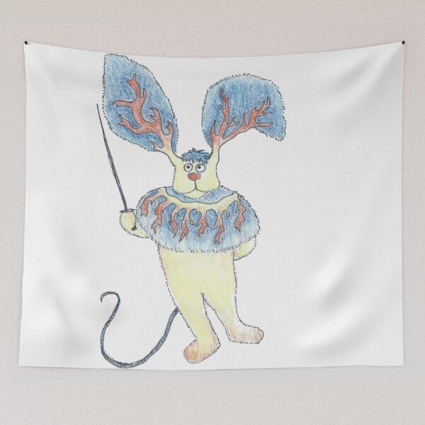 Item preview, Fencing Rabbit Monster designed and sold by ArtChildGalore.