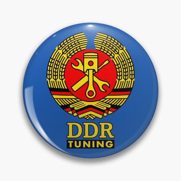 Item preview, DDR workshop tuning coat of arms (colored) designed and sold by VEB Ostladen.