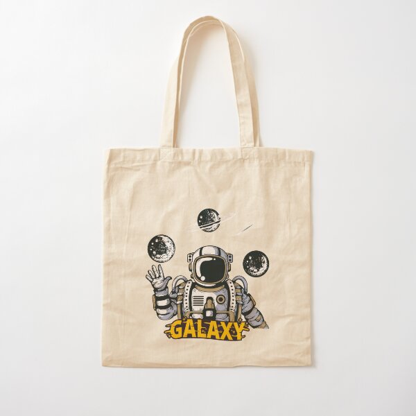 Space Walk Floor Pillows galaxy for kiids Cotton Tote Bag