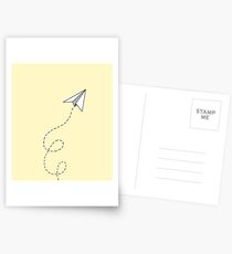 Papierflieger Postkarten