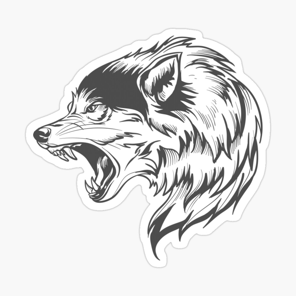 9,725 Wolf Outline Drawing Images, Stock Photos & Vectors | Shutterstock