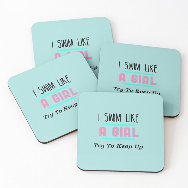 Item preview, I Swim Like A Girl, Try To Keep Up: Funny Swimming Quotes Gift Idea. designed and sold by cutitoutsir.