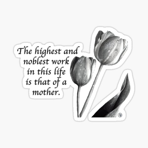 Tulips For Mother Sticker