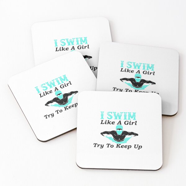 Item preview, I Swim Like A Girl, Try To Keep Up: Funny Swimming Quotes Gift Idea. designed and sold by cutitoutsir.