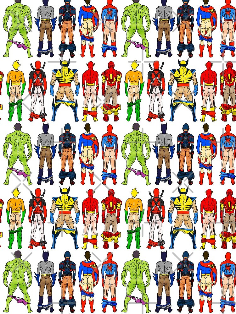 Superhero Butts by notsniwart