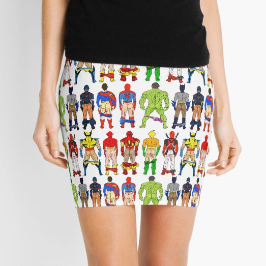 Superhero Butts Mini Skirt
