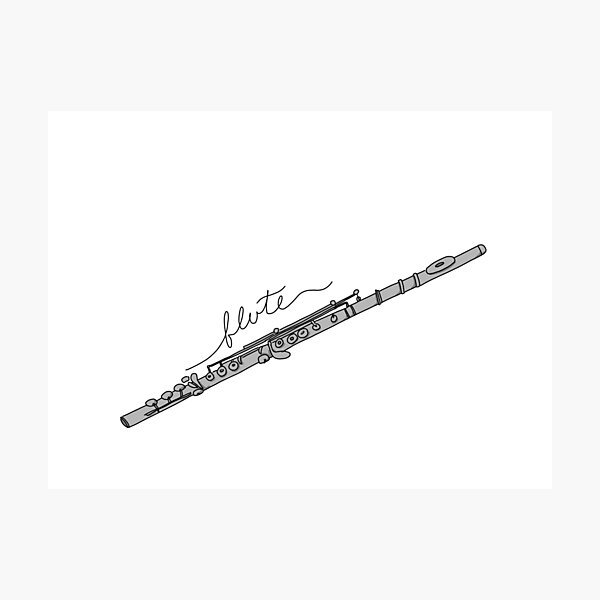 Pencil drawing of vintage fife (small flute) on white background Stock  Illustration | Adobe Stock