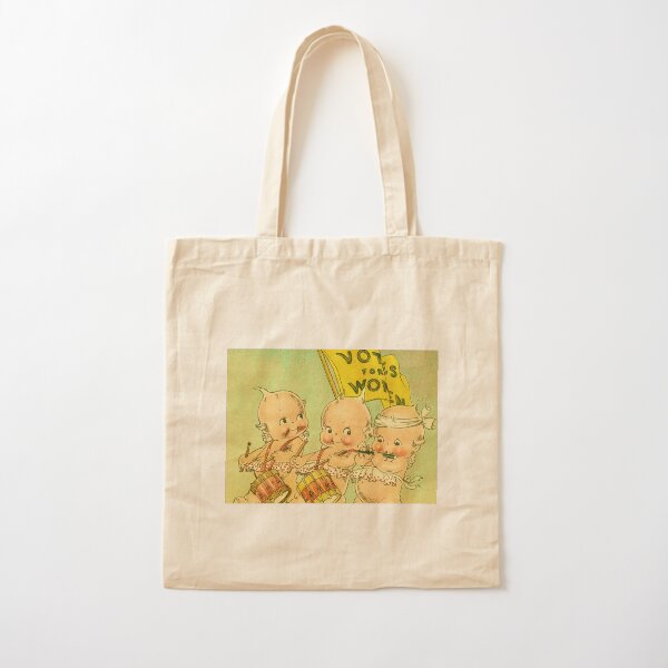 Kewpie Votes For Women Suffrage Art Cotton Tote Bag