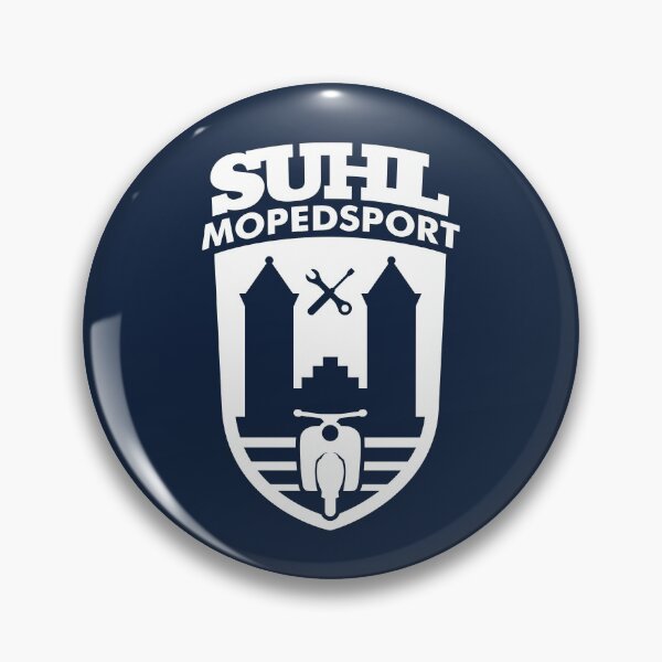 Item preview, Suhl Mopedsport Schwalbe Logo (white) designed and sold by VEB Ostladen.